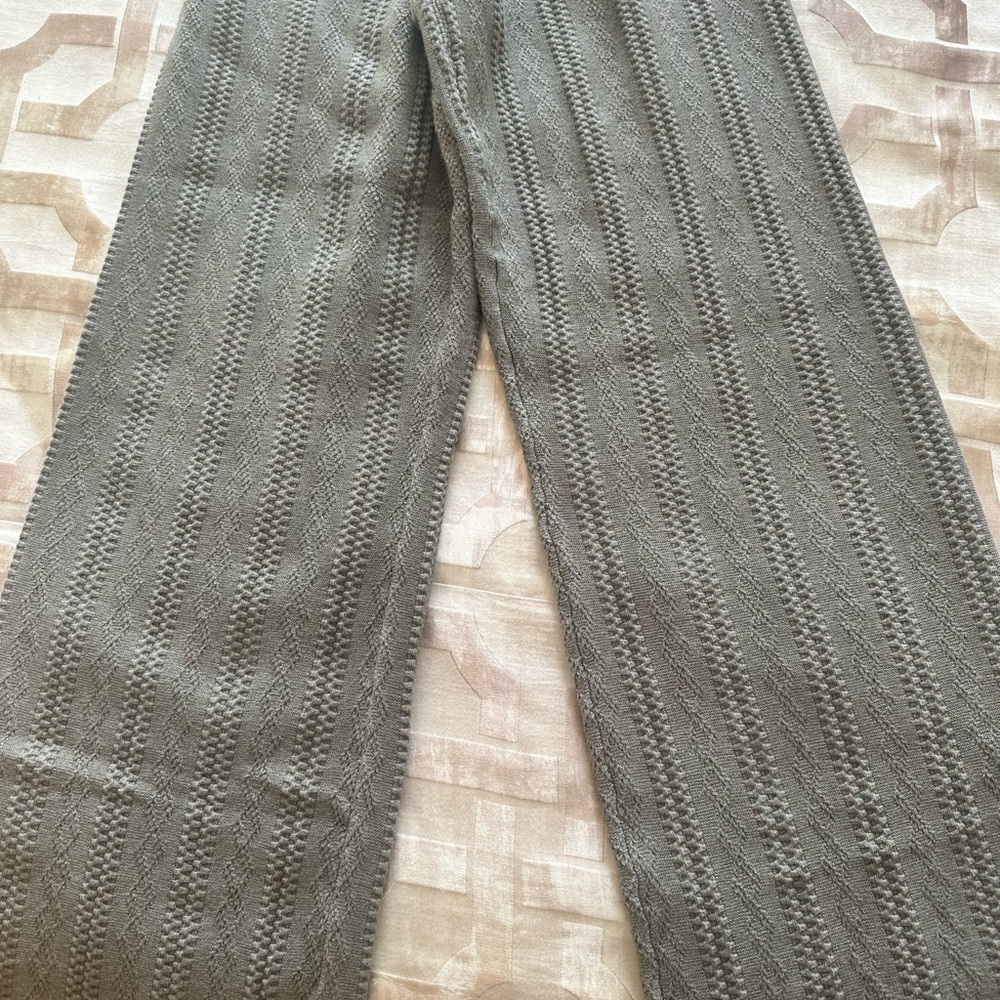 Dynamite Gray Corduroy Pants with Textured Finish